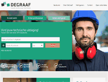 Tablet Screenshot of degraaf.nl